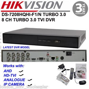 DVR HIKVISION 8 entrées vidéo Turbo HD,H264, sorties VGA/HDMI , 1 interface SATA HDD