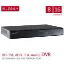 DVR HIKVISION 16 entrées vidéo Turbo HD,H264, sorties VGA/HDMI , 2 interface sSATA HDD